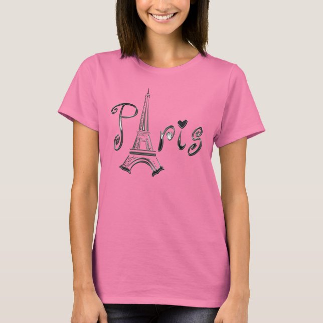 PARIS T-Shirt with the Eiffel Tower (Front)