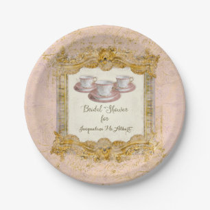 Paris Tea Party Royal Versailles Bridal Shower Paper Plate