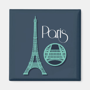 Paris Teal Magnet