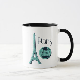 Paris Teal Mug