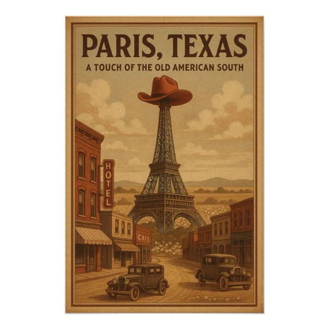 PARIS, TEXAS — A TOUCH OF THE OLD AMERICAN POSTER (Front)