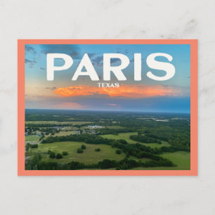 Paris (Texas) from Above Postcard