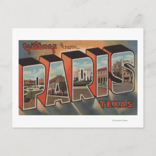 Paris, TexasLarge Letter ScenesParis, TX Postcard