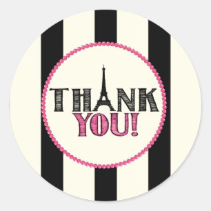 Paris Thank You Sticker