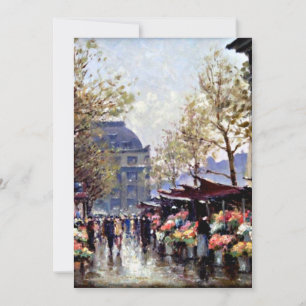 Paris, The Flower Market of La Madeleine Card