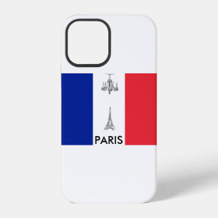 Paris Theme French Flag iPhone 12 Case