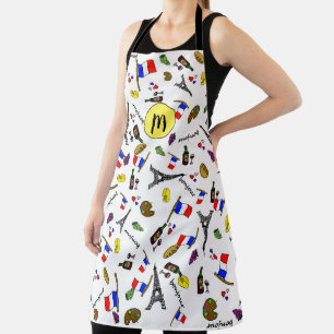 Paris Themed Apron