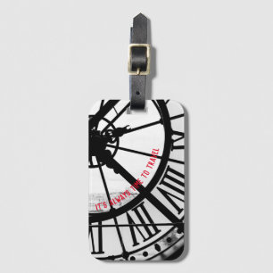 Paris Themed Gift with French Photo Luggage Tag