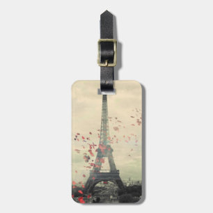 Paris Themed Luggage Tag