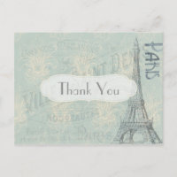 Paris Themed Thank You