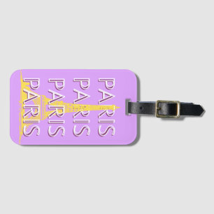 Paris, Travel Art, Minimalist, Pastel Travel Art Luggage Tag