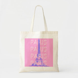 Paris Travel Art, Travel Art, Pink Tote Bag