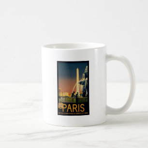 Paris travel poster for French railway networks Coffee Mug