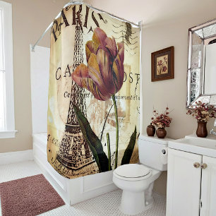 Paris Tulip Shower Curtain