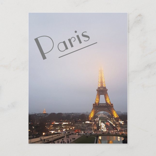 Paris Twilight Postcard (Front)