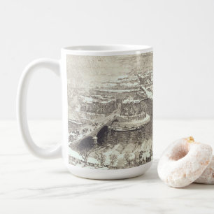 PARIS UNDER SNOW (1890) Vintage Art Christmas Mug