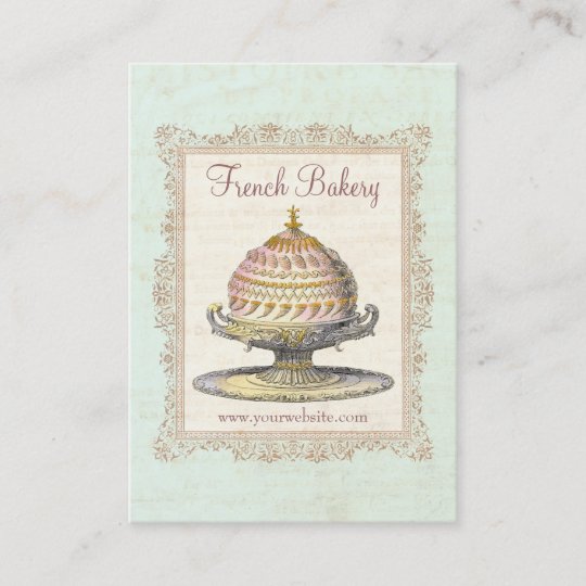 Paris Victorian Vintage French Bakery Business Card ...
