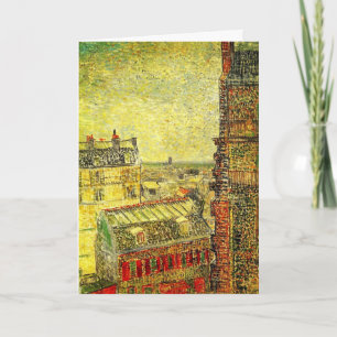 Paris View from Vincent's Room by Vincent van Gogh Card