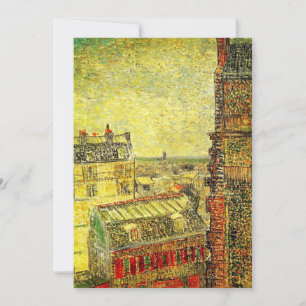 Paris View from Vincent's Room by Vincent van Gogh Invitation