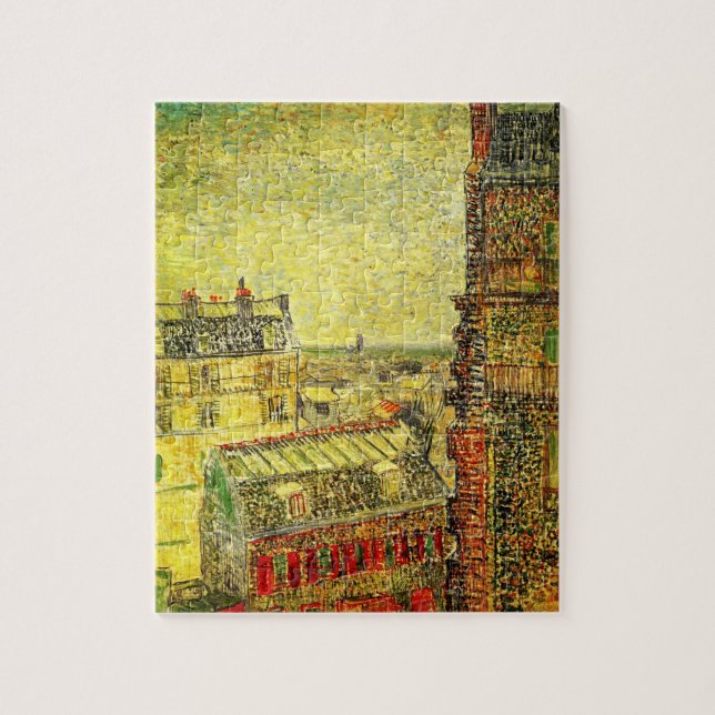 Paris View from Vincent's Room by Vincent van Gogh Jigsaw Puzzle (Vertical)