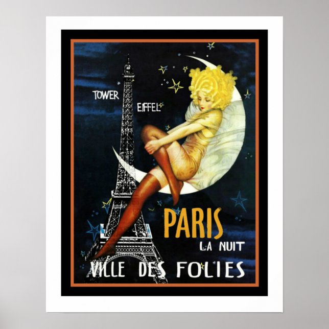 Paris Ville Des Folies Poster 16 x 20 (Front)