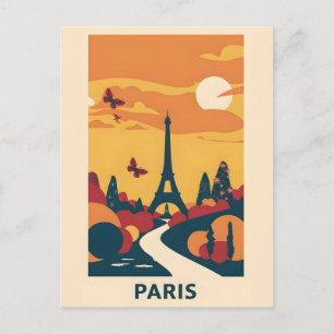 Paris Vintage Art Postcard