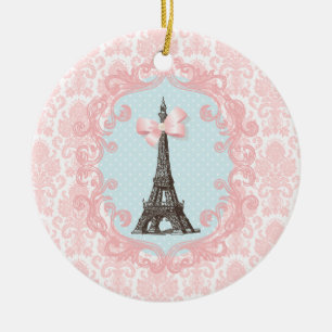 Paris Vintage Ceramic Tree Decoration