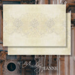 Paris Vintage Elegant Ephemera Wallpaper Decoupage Tissue Paper<br><div class="desc">Vintage plaster Palace walls inspired this French style,  it was created from an oil pastel painting by internationally licensed artist and designer,  Audrey Jeanne Roberts.  Creamy off white Floral bouquet elements and swags are perfect for furniture decoupage to add texture and interest.   Copyright.</div>