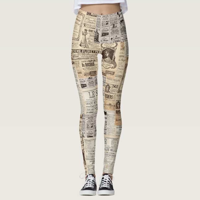 Paris Vintage Leggings (Front)