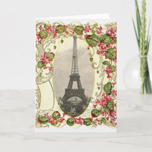 Paris Vintage Love Card