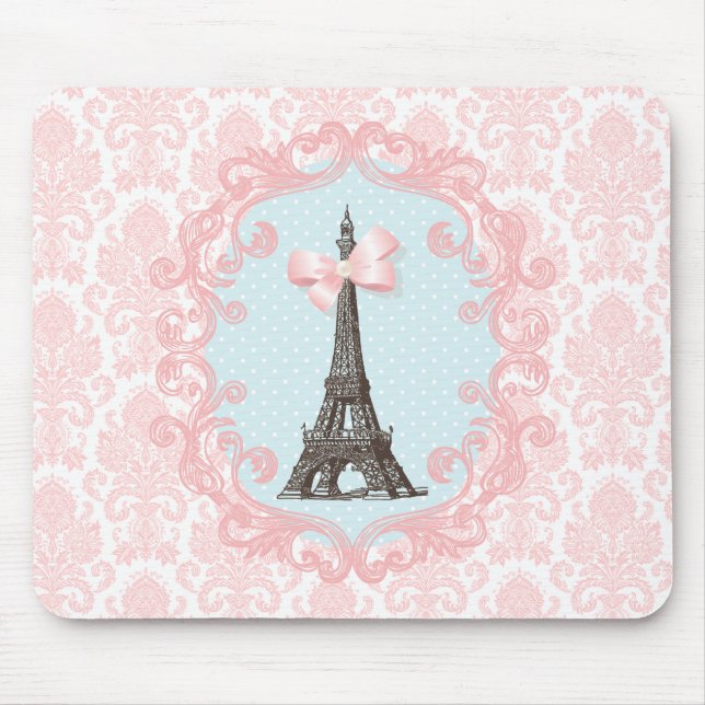 Paris Vintage Mouse Mat (Front)