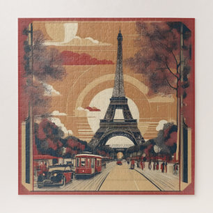 Paris vintage painting jigsaw puzzle