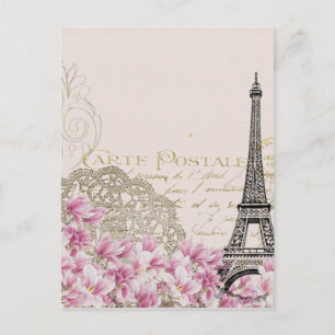 Paris vintage postcard