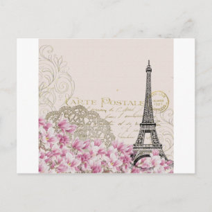 Paris vintage postcard