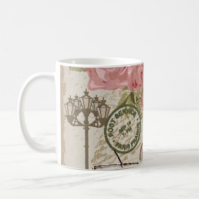 Paris Vintage: Postcard Style Coffee Mug (Left)
