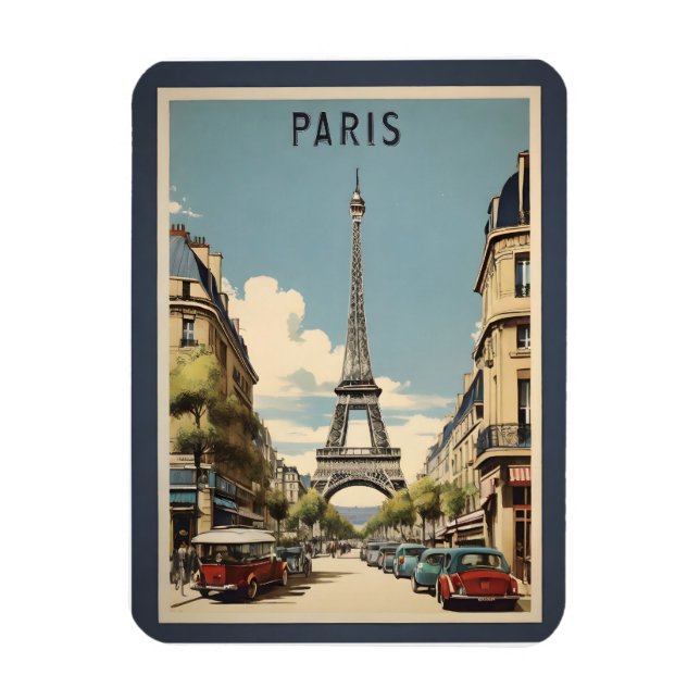 Paris vintage poster magnet (Vertical)