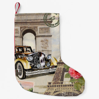 Paris vintage poster. vintage, poster, paris, old, small christmas stocking