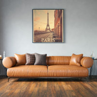 Paris Vintage Travel | Pastel Eiffel Tower