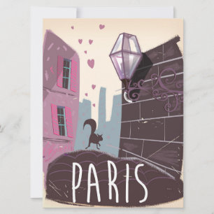 Paris Vintage travel poster.