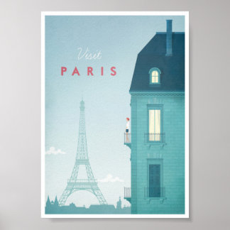 Paris Vintage Travel Poster