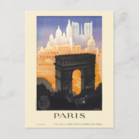 Paris Vintage Travel Poster 1935