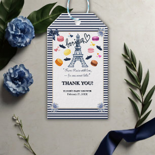 Paris w/ Love for Our Sweet Bebe Baby Shower Gift Tags