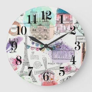 Paris Wall Clock