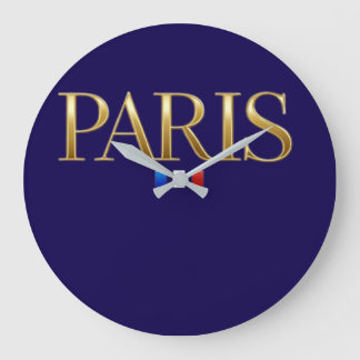 Paris Wall Clock – Vintage Eiffel Tower French Dec