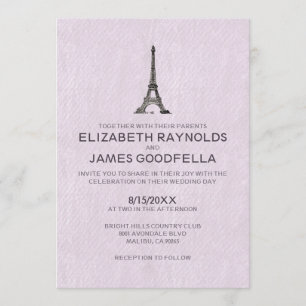 Paris Wedding Invitations