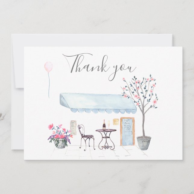 Paris Wedding thank you photo (Front)