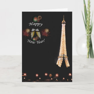 Paris: Welcoming the New Year. Holiday Card