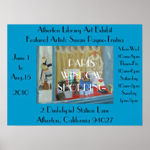 PARIS WINDOW SHOPPING POSTER