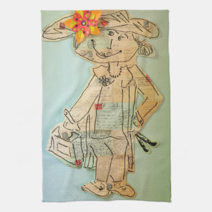 PARIS WINDOW SHOPPING TEA TOWEL