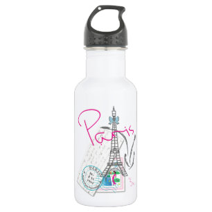 Paris with love 532 ml water bottle